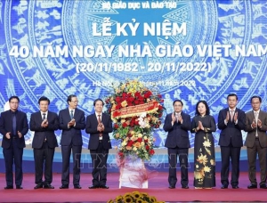 Bộ Giáo dục và Đào tạo tổ chức lễ kỷ niệm 40 năm Ngày Nhà giáo Việt Nam (20/11/1982-20/11/2022).