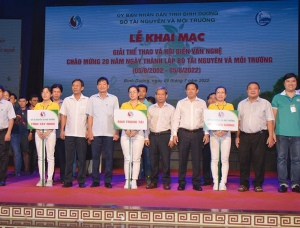 Cụm thi đua VII ngành TN&MT tổ chức Khai mạc Hội thao và Hội diễn văn nghệ