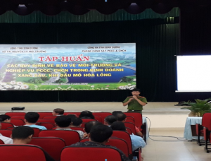 Tổ chức khai giảng lớp đào tạo, tập huấn các quy định về bảo vệ môi trường và huấn luyện nghiệp vụ P